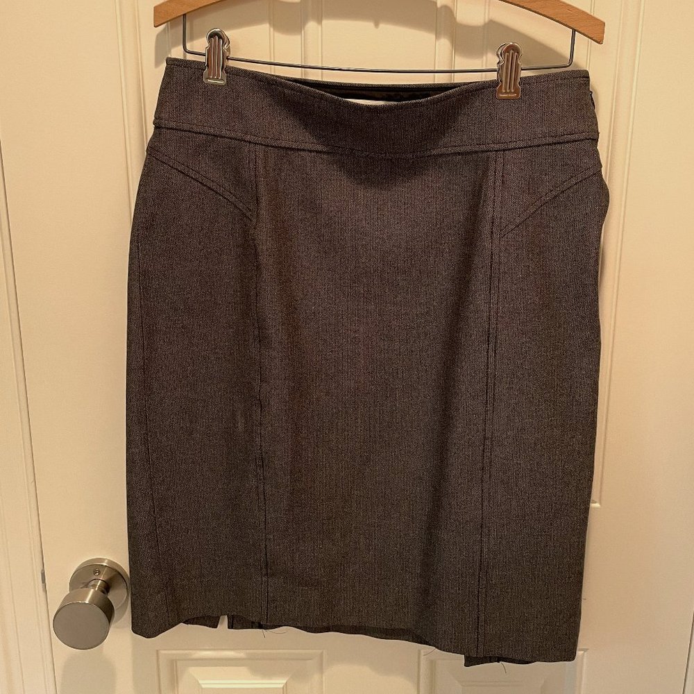 Banana Republic Stretch Gray Pencil Skirt